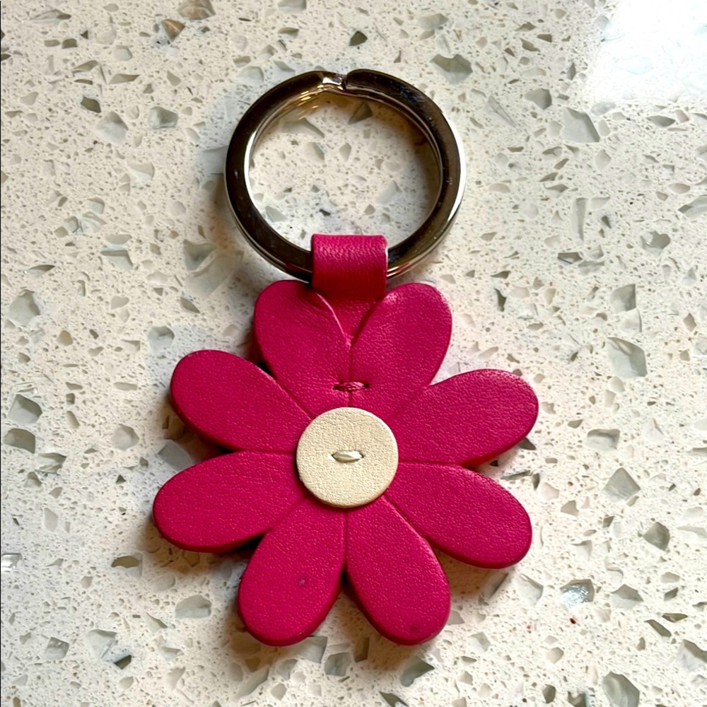 Coach Pink and Cream Key & Card Holder
